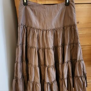 Esprit Brown Ruffled Skirt